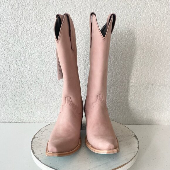 Lane EMMA JANE Womens Cowboy Boots 8 Pink Western Cowgirl Mid Calf Pointed Toe - Picture 5 of 11